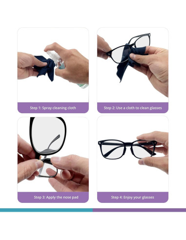 Almohadillas Nasales GMS Optical 1.3mm x 18mm - 5 Pares Negro