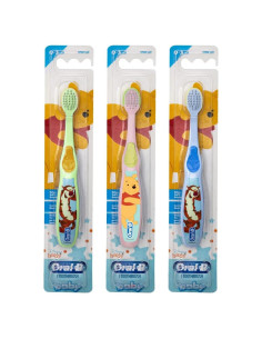 Cepillo de dientes manual Oral-B Baby Pooh 0-3 años, paquete de 3