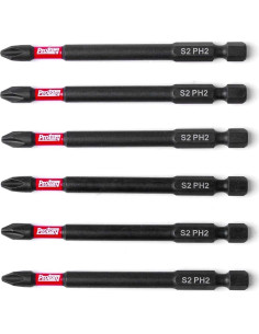 Juego de Puntas de Impacto Protorq 6 Piezas PH2 8.89 cm 2