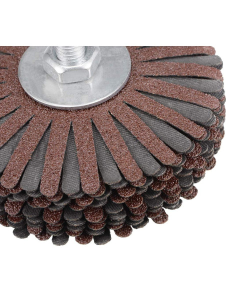 Rueda de Lijado Abrasiva Flap uxcell 80mm 80 Grano para Madera