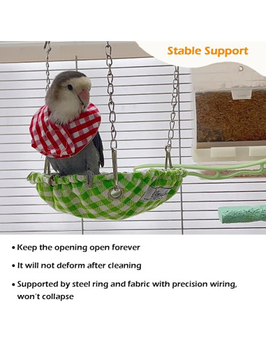 Cama colgante para pájaros Jevnd, nido impermeable 16x16cm