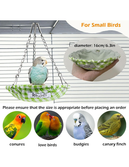 Cama colgante para pájaros Jevnd, nido impermeable 16x16cm Cama colgante para pájaros Jevnd, nido impermeable 16x16cm