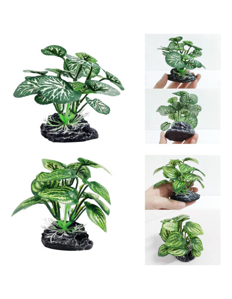 4 Plantas Artificiales para Acuario Vtapliea - Decoración Betta