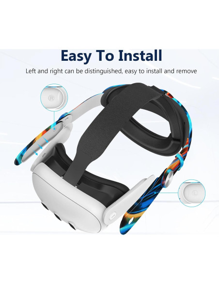 Correa de Cabeza Ajustable KANG YU para Meta Quest 3/3s