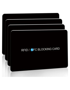 Tarjeta de Bloqueo RFID AYAIM 4 Pack - Protección Billetera