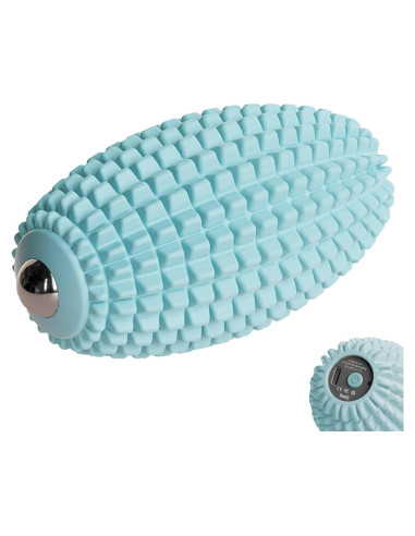 Bola de Masaje Vibrante JIEJUNJIE Azul para Relajación Muscular