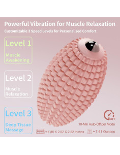 Bola de Masaje Vibrante JIEJUNJIE Azul para Relajación Muscular 2