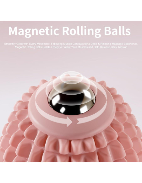 Bola de Masaje Vibrante JIEJUNJIE Azul para Relajación Muscular