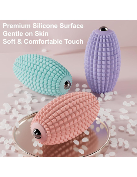 Bola de Masaje Vibrante JIEJUNJIE Azul para Relajación Muscular