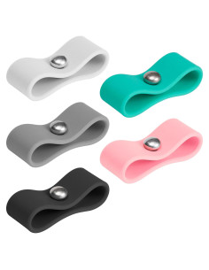 Paquete de 5 Organizadores de Cables ELFRhino Silicona