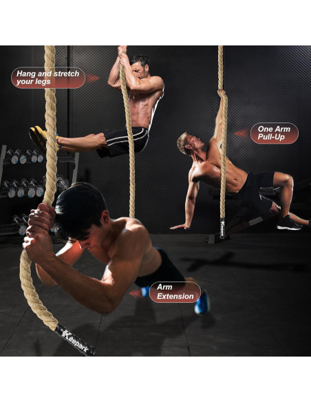 Cuerda de Escalada Keepark 3.05m Yute 1.5 Pulgadas Antideslizante