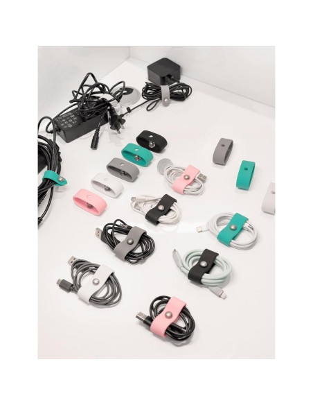 Paquete de 5 Organizadores de Cables ELFRhino Silicona Paquete de 5 Organizadores de Cables ELFRhino Silicona