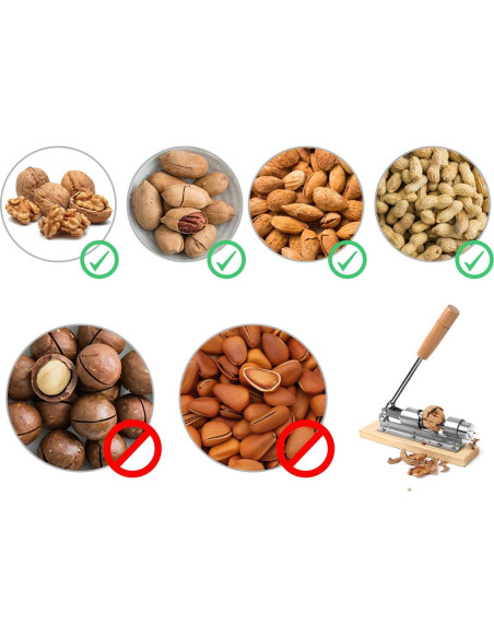 Cascanueces de Alta Resistencia Anwenk con Base de Madera