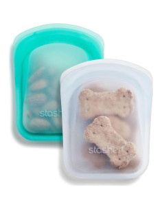 Bolsa de Almacenamiento Reutilizable Stasher 340ml Frambuesa 2