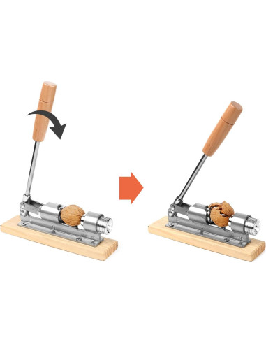 Cascanueces de Alta Resistencia Anwenk con Base de Madera