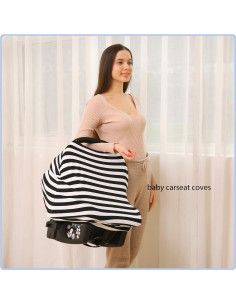 Funda Multiuso para Asiento de Coche Bebé Canopy - BBC-Cobertura de Lactancia 2022 2