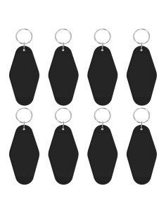 8 Llavero de Motel en Blanco Personalizable para Manualidades