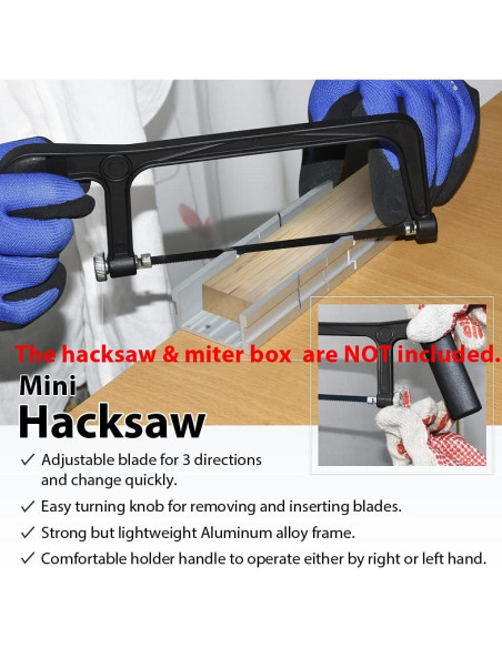 Hojas de Mini Sierra de Mano FIRSTINFO 5 Pcs Acero 135 Grados