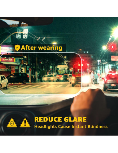 Gafas de Visión Nocturna TJUTR Lente Amarilla Polarizada