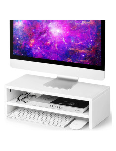 Soporte Elevador para Monitor BEYGORM Blanco 42x20.1 cm