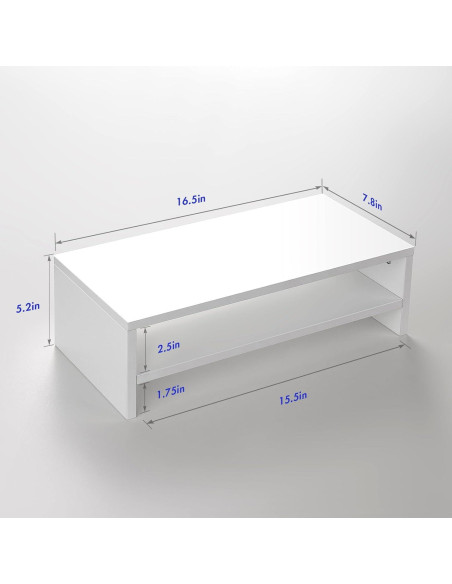 Soporte Elevador para Monitor BEYGORM Blanco 42x20.1 cm Soporte Elevador para Monitor BEYGORM Blanco 42x20.1 cm