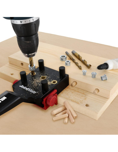 Kit Plantilla de Espigas Milescraft 1333 con Brocas y Pegamento