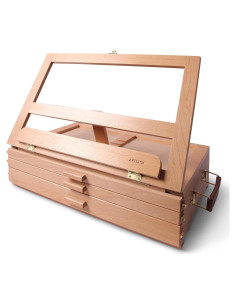 Caballete de Mesa de Madera Artistik con 3 Cajones para Arte