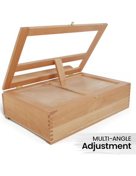 Caballete de Mesa de Madera Artistik con 3 Cajones para Arte