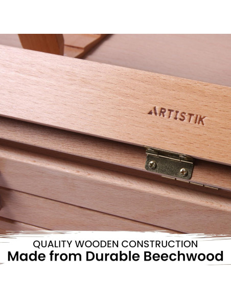 Caballete de Mesa de Madera Artistik con 3 Cajones para Arte