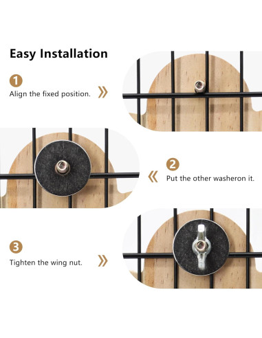 Percha de Pájaro con Espejo DVHEY Pequeña Madera Natural