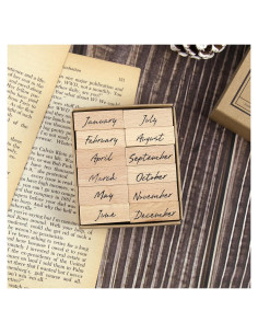 Juego de Sellos de Goma Dizdkizd 12 Piezas para Manualidades