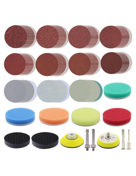 Kit de Discos de Lija 133pcs 2" Grano 60-7000 CKFCXC