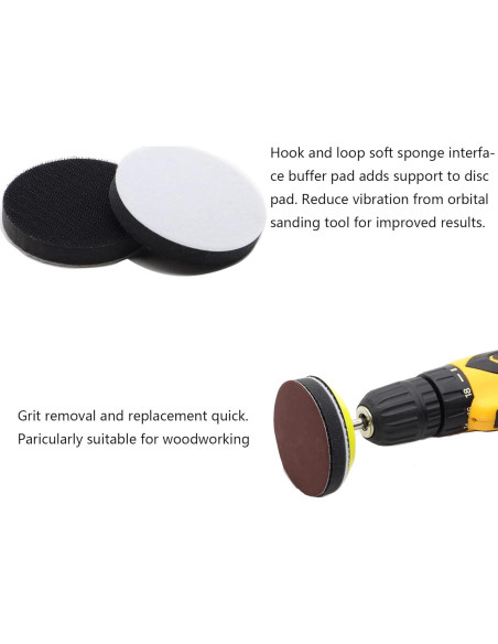 Kit de Discos de Lija 133pcs 2" Grano 60-7000 CKFCXC