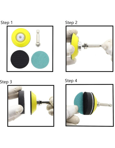 Kit de Discos de Lija 133pcs 2" Grano 60-7000 CKFCXC