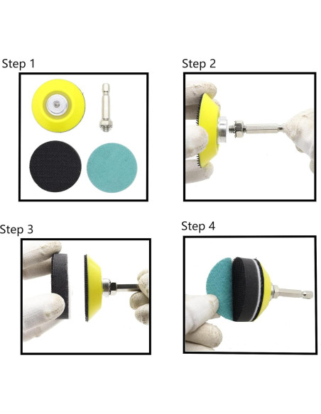 Kit de Discos de Lija 133pcs 2" Grano 60-7000 CKFCXC