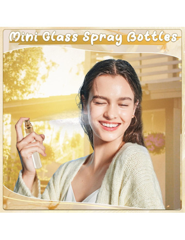 25 Frascos de Muestra de Perfume 10ml Bosmiow Vidrio Claro