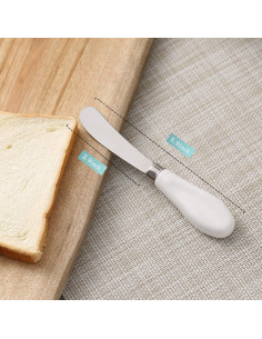 Juego de 2 cuchillos para mantequilla ONTUBE, acero inoxidable 15 cm 2