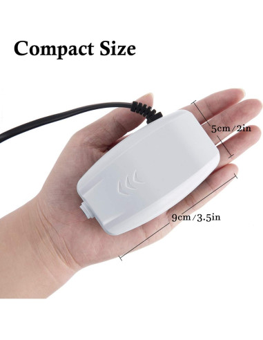 Bomba de Aire HITOP 2W para Acuario 1.5L/min Silenciosa