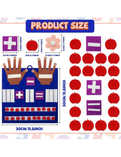 Juguetes de Matemáticas Deekin - 2 Juegos de Fieltro 30x30cm 2