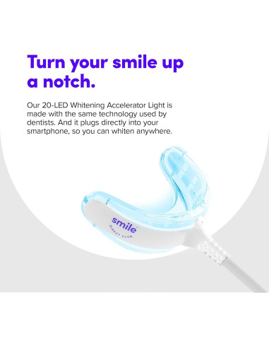 Kit Blanqueamiento Dental SmileDirectClub con Luz LED - 4 Gel