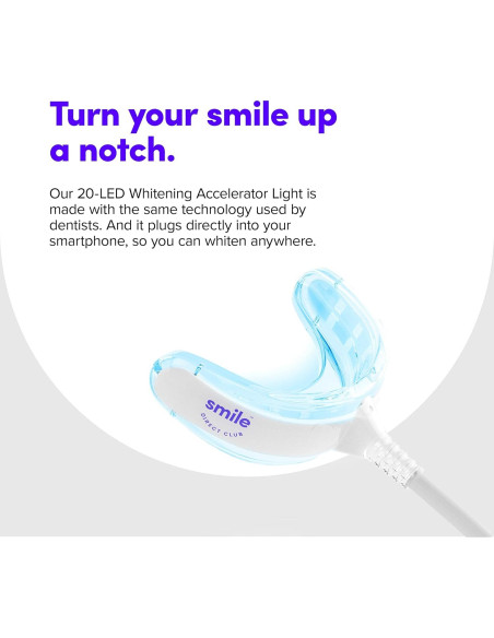 Kit Blanqueamiento Dental SmileDirectClub con Luz LED - 4 Gel
