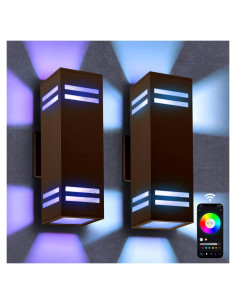 Luces Inteligentes de Exterior MZLITI 2 Paquete RGB IP65