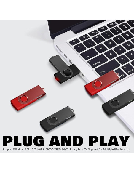 Unidad Flash USB 2GB FEWINA Paquete de 10 Giratoria