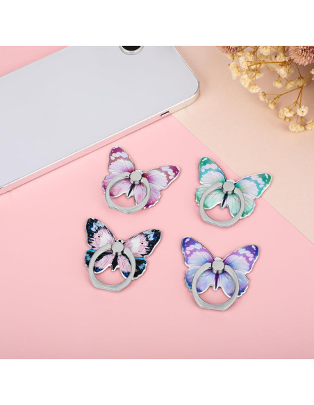 Soporte para teléfono celular WLLHYF mariposa 4 PCS 360 Soporte para teléfono celular WLLHYF mariposa 4 PCS 360