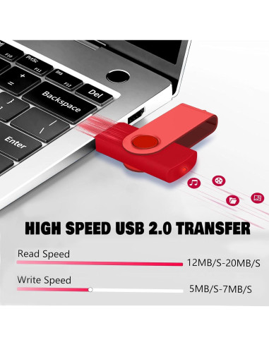 Unidad Flash USB 2GB FEWINA Paquete de 10 Giratoria