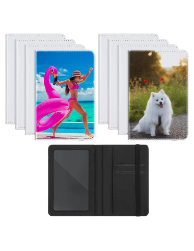 Fundas de Pasaporte Yeaqee 8 Pcs Cuero PU Personalizables