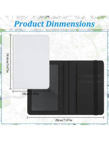 Fundas de Pasaporte Yeaqee 8 Pcs Cuero PU Personalizables