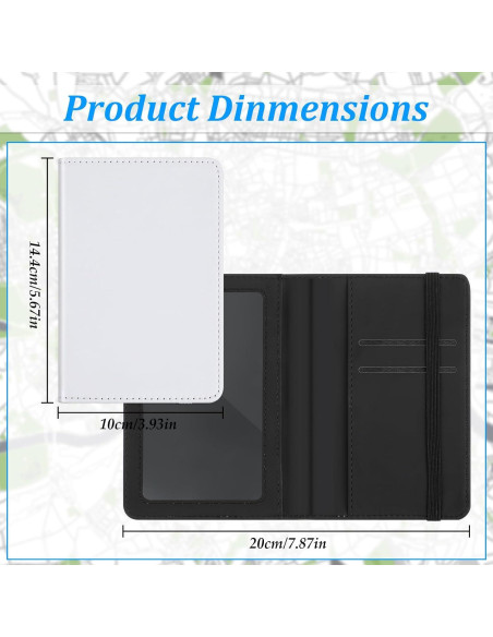 Fundas de Pasaporte Yeaqee 8 Pcs Cuero PU Personalizables