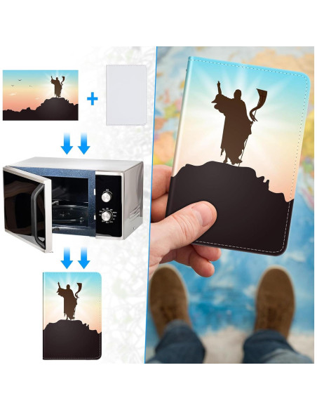 Fundas de Pasaporte Yeaqee 8 Pcs Cuero PU Personalizables