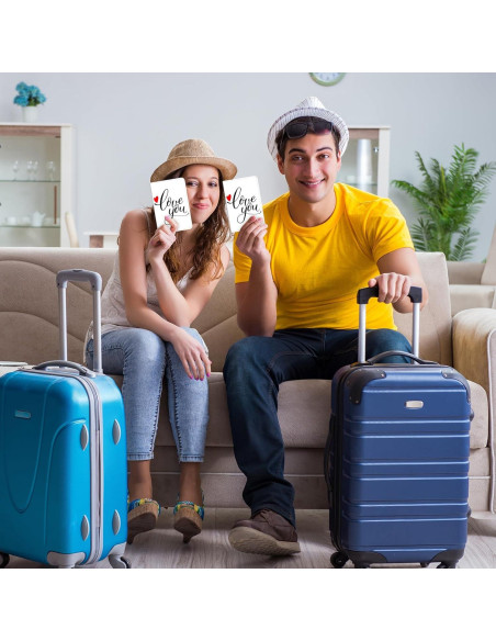 Fundas de Pasaporte Yeaqee 8 Pcs Cuero PU Personalizables